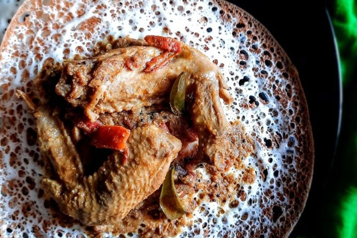 Appam Polichathu With Chicken