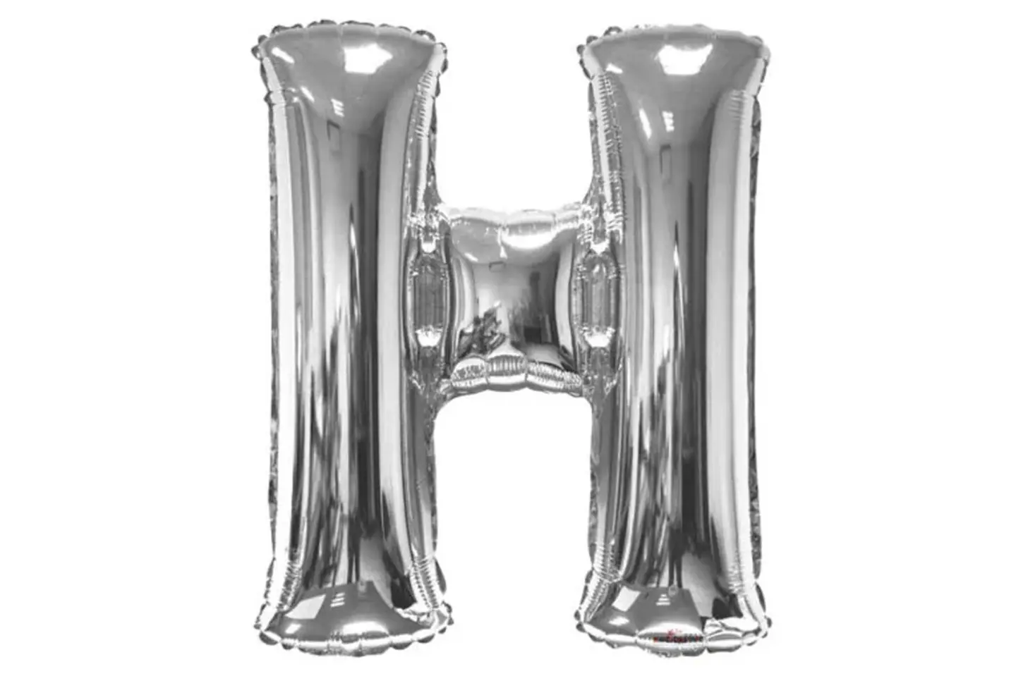 بالون حرف اتش فضي
