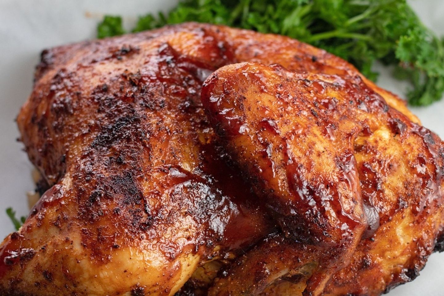 نص حبة دجاج شواية مقلية