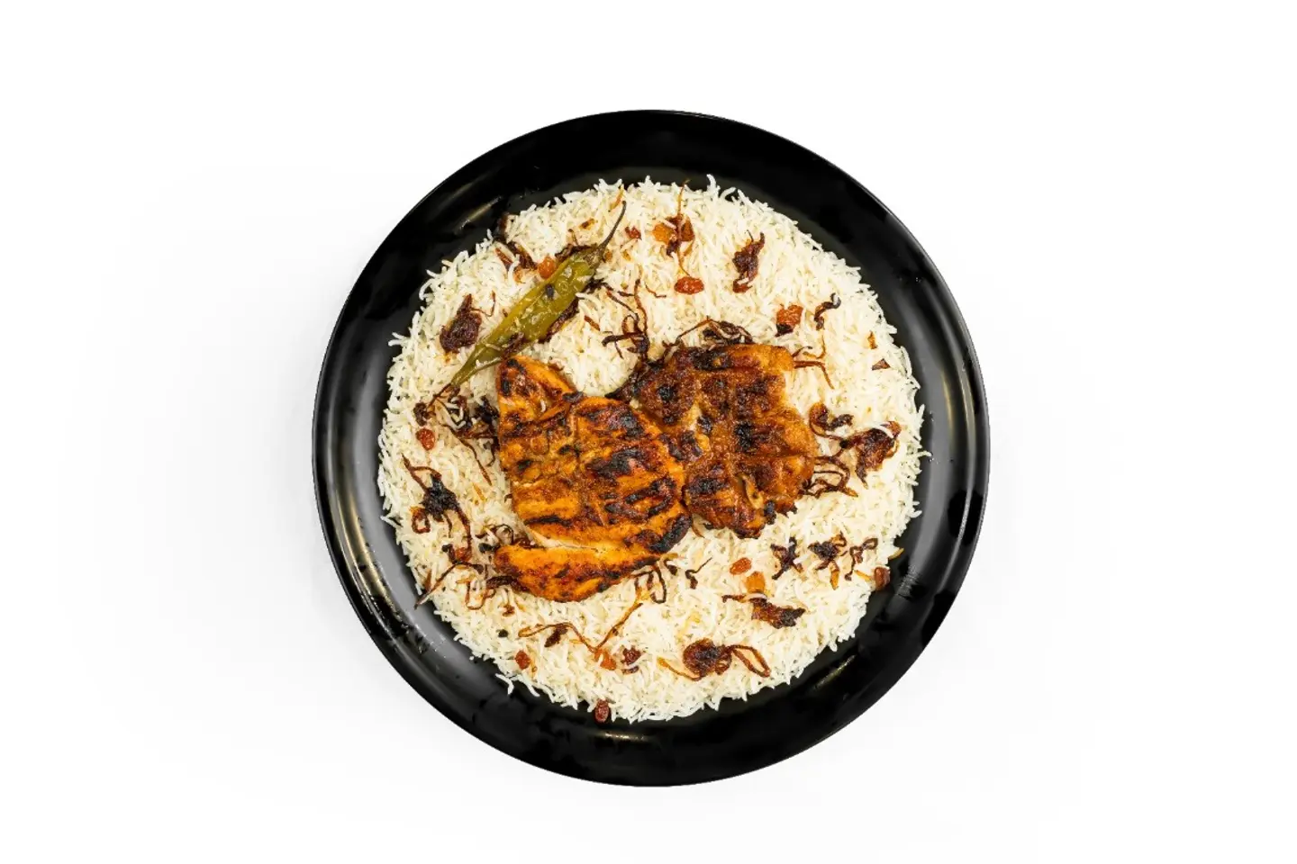 نصف حبة عالفحم مع رز بشاور