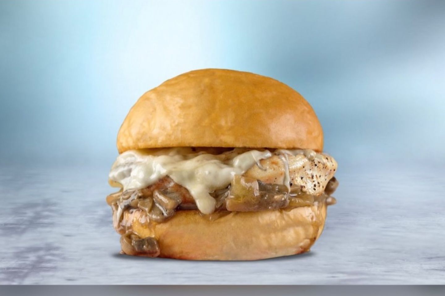 Mushroom Chicken Burger Meal