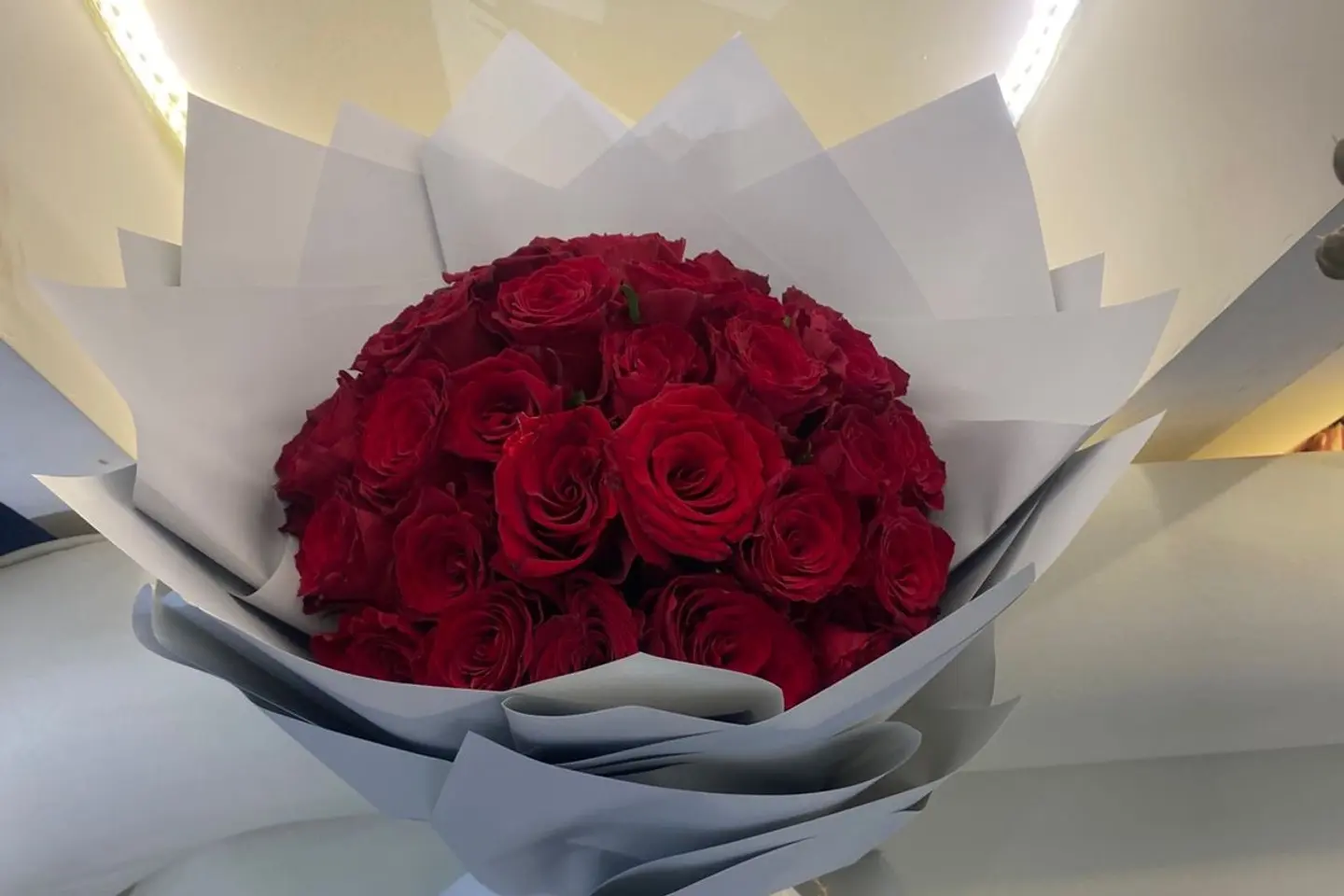 باقة ورد جوري احمر ٢٠٠