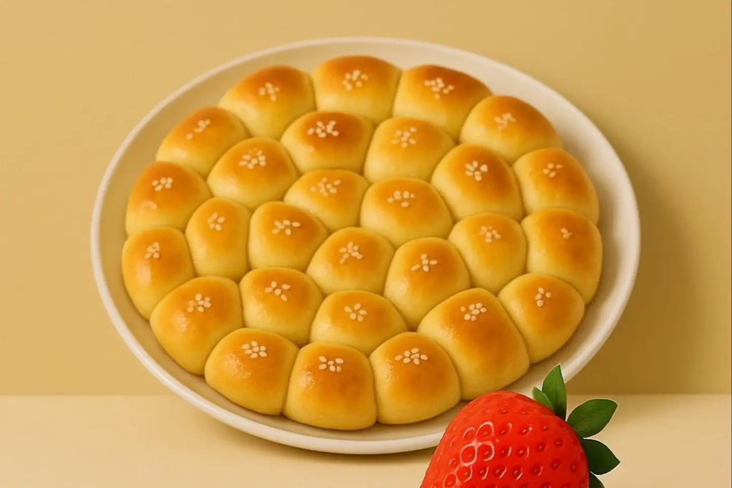 Honeycomb Bread With Syrup