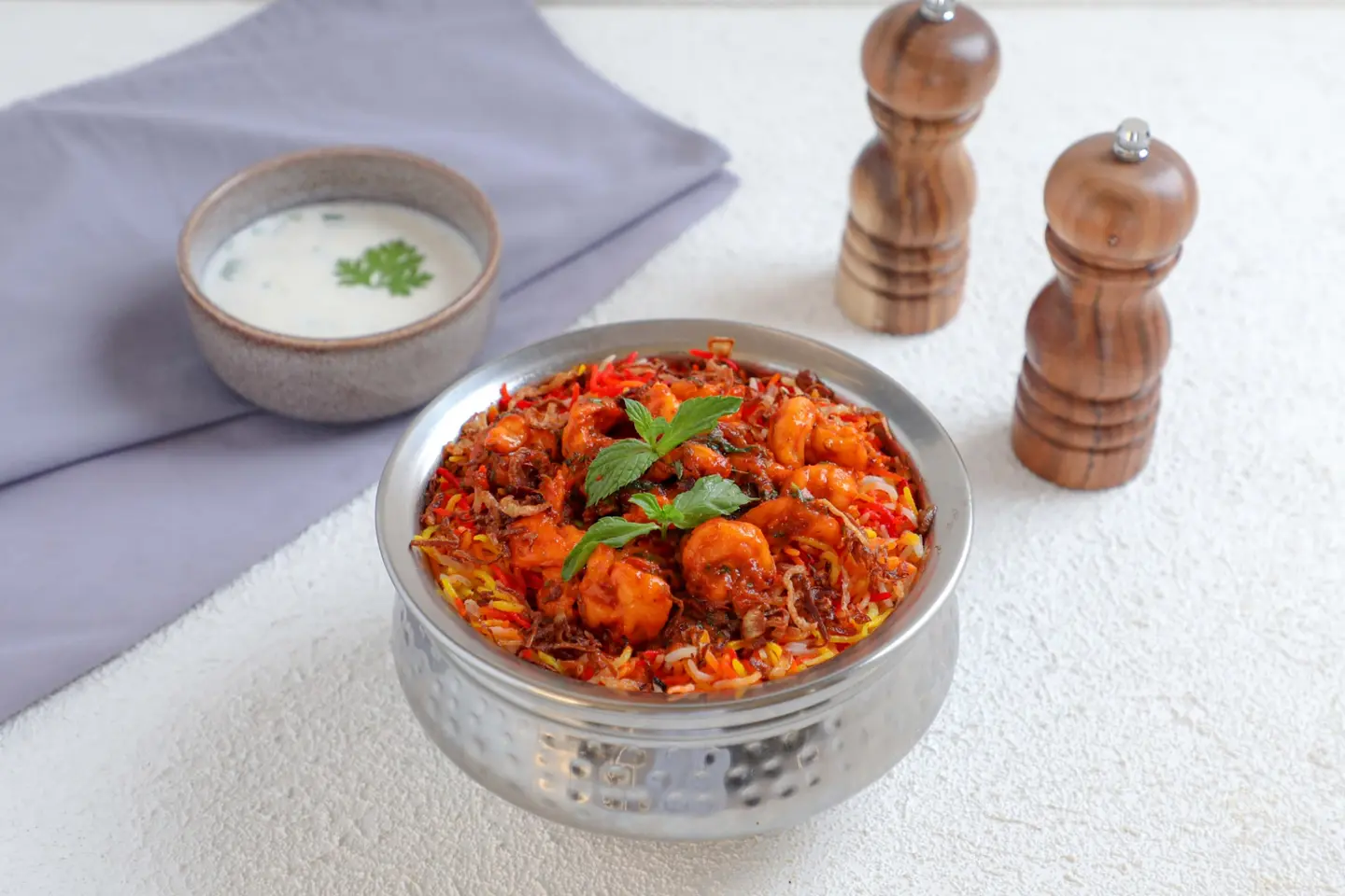 برياني روبيان مدخن