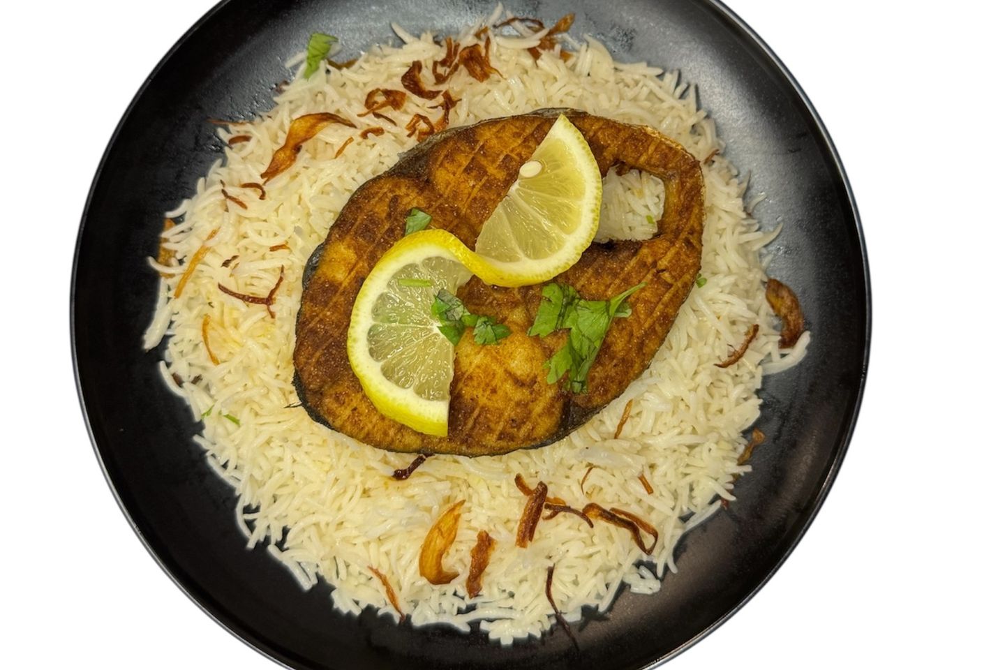 Fried Kingfish With Rice