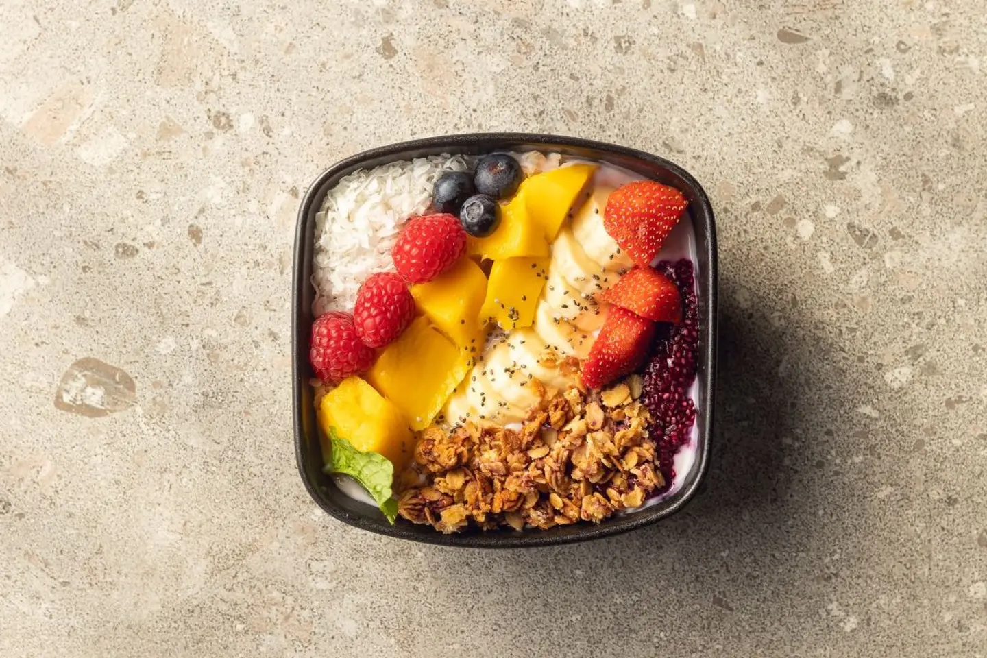 Granola With Berries And Chia Seeds