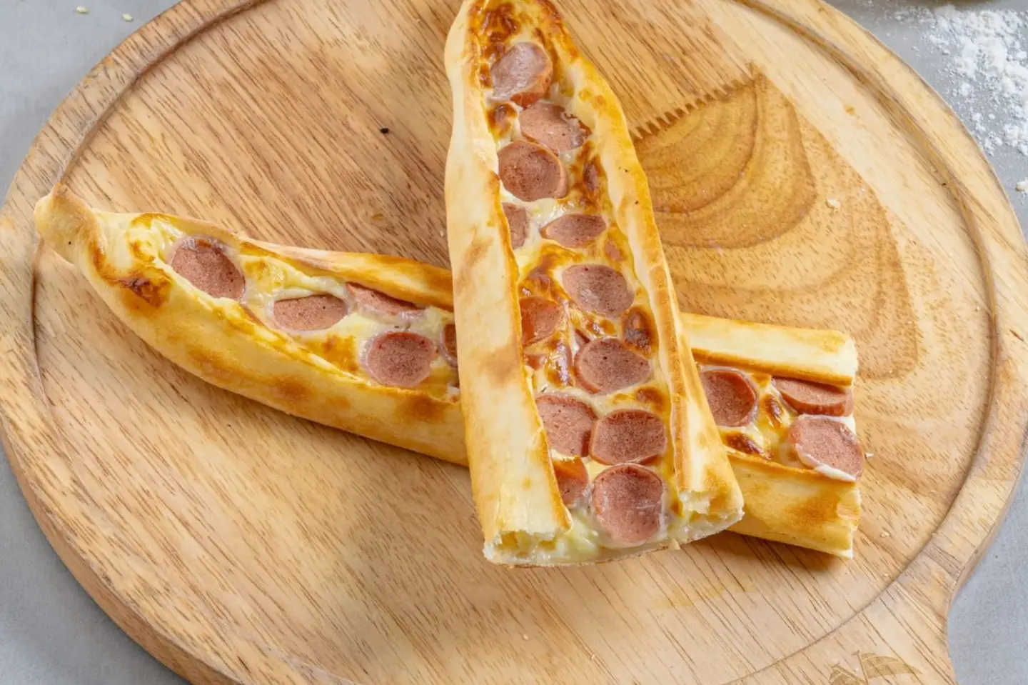 Kashkaval Sausage Pie