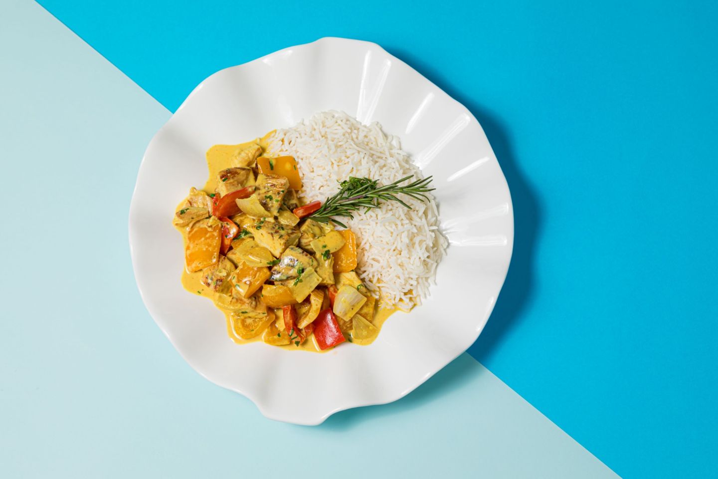 Saffron Chicken With Rice