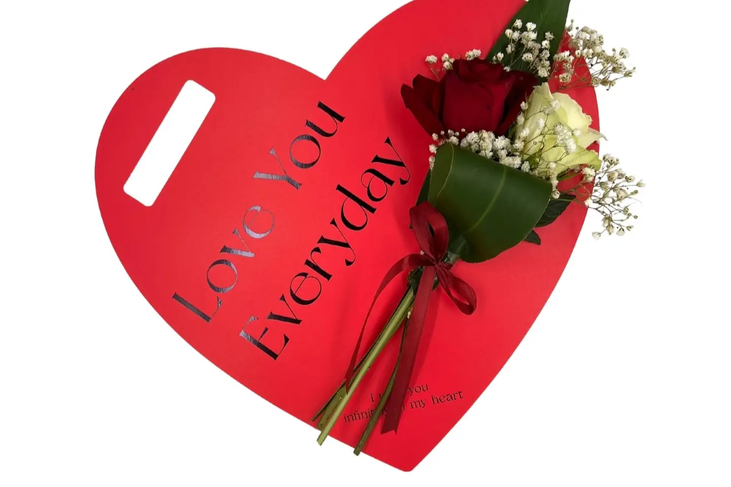Heart Shaped Base With Flowers