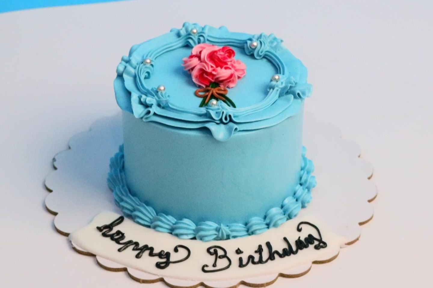 Happy Birthday Sky Blue Rose