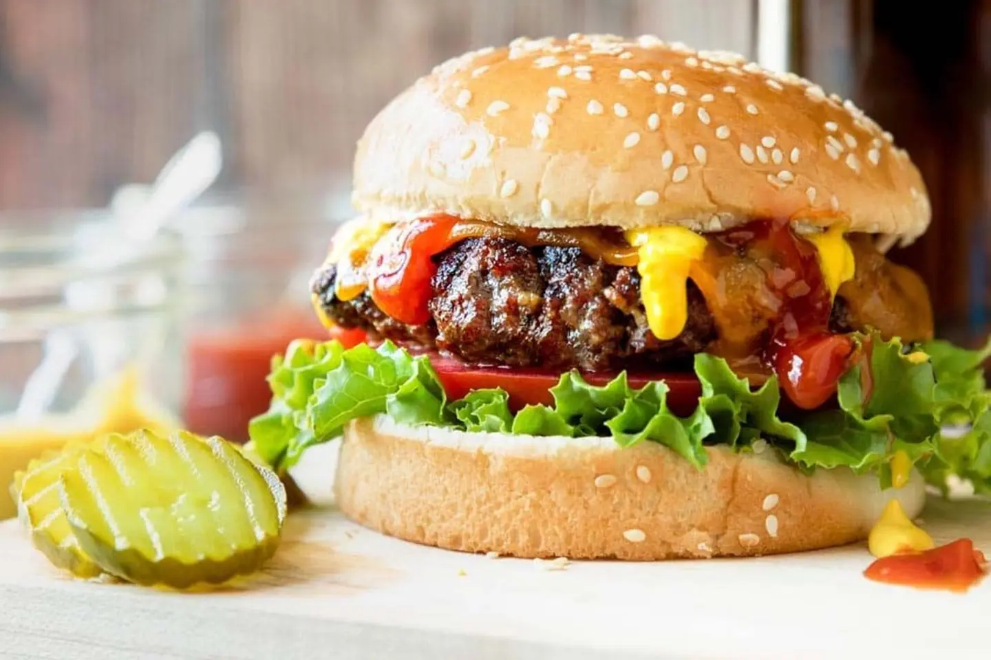 باربكيو برجر اللحم