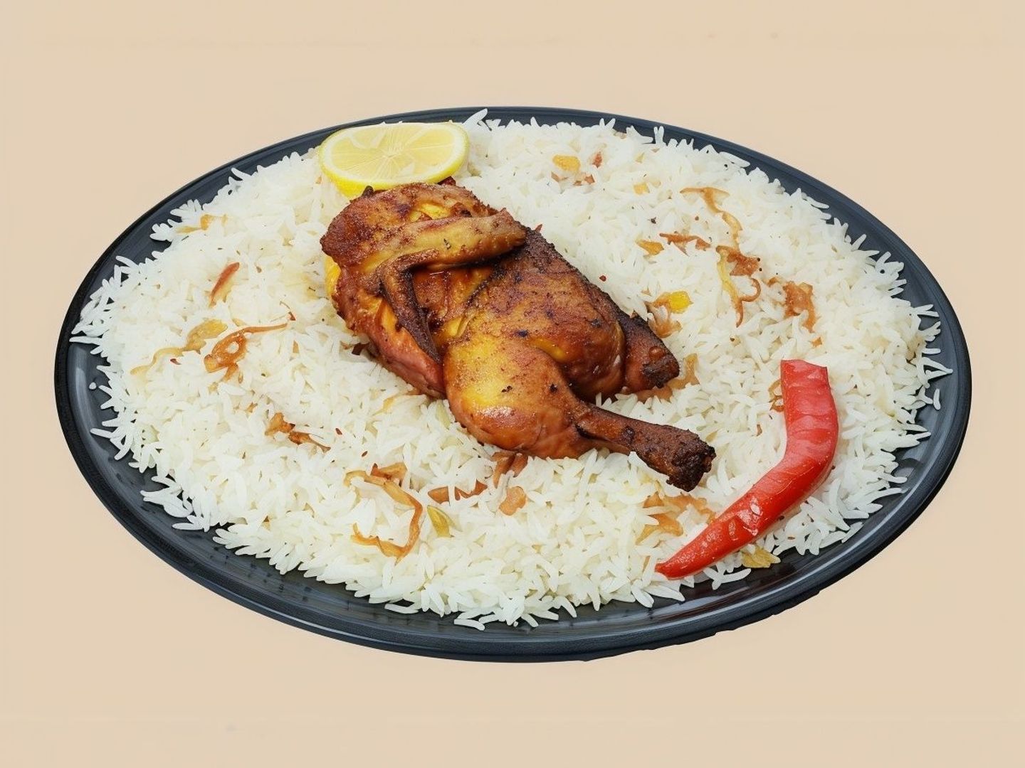 نص دجاج مقلي