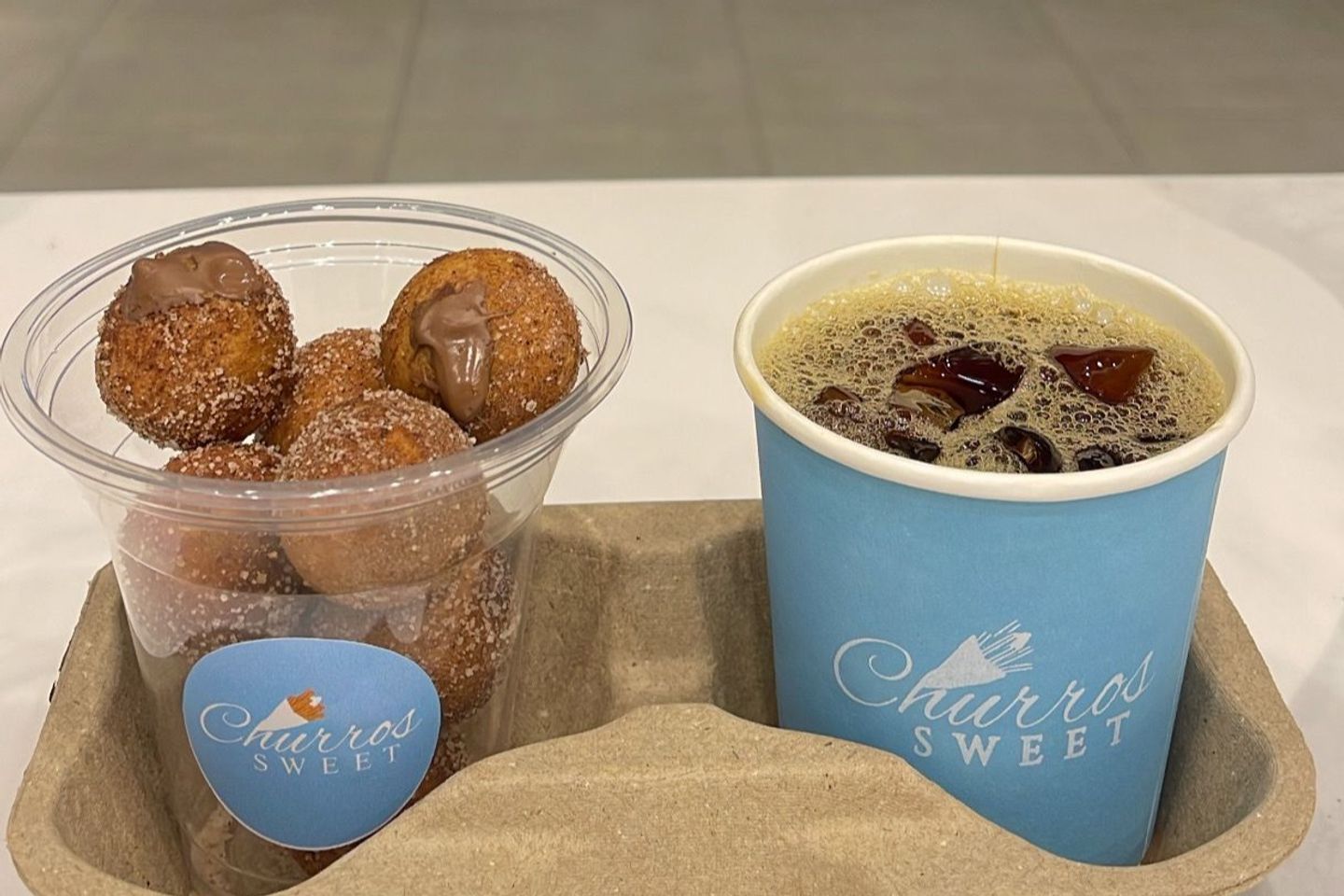 Churros Balls With Coffee Day
