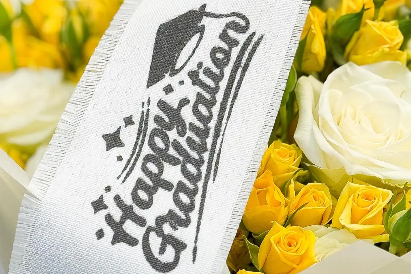 وشاح للباقة تخرج سعيد