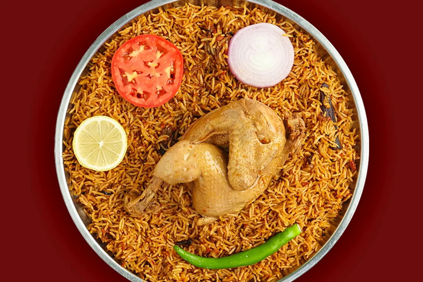 Compressed Half A Chicken With Red Rice