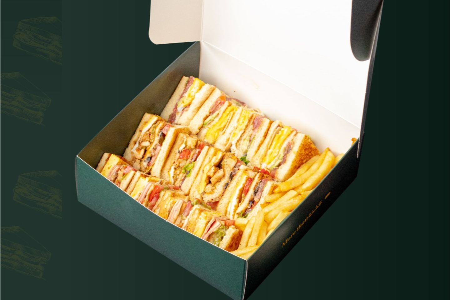 Mini Box Of Club Sandwiches