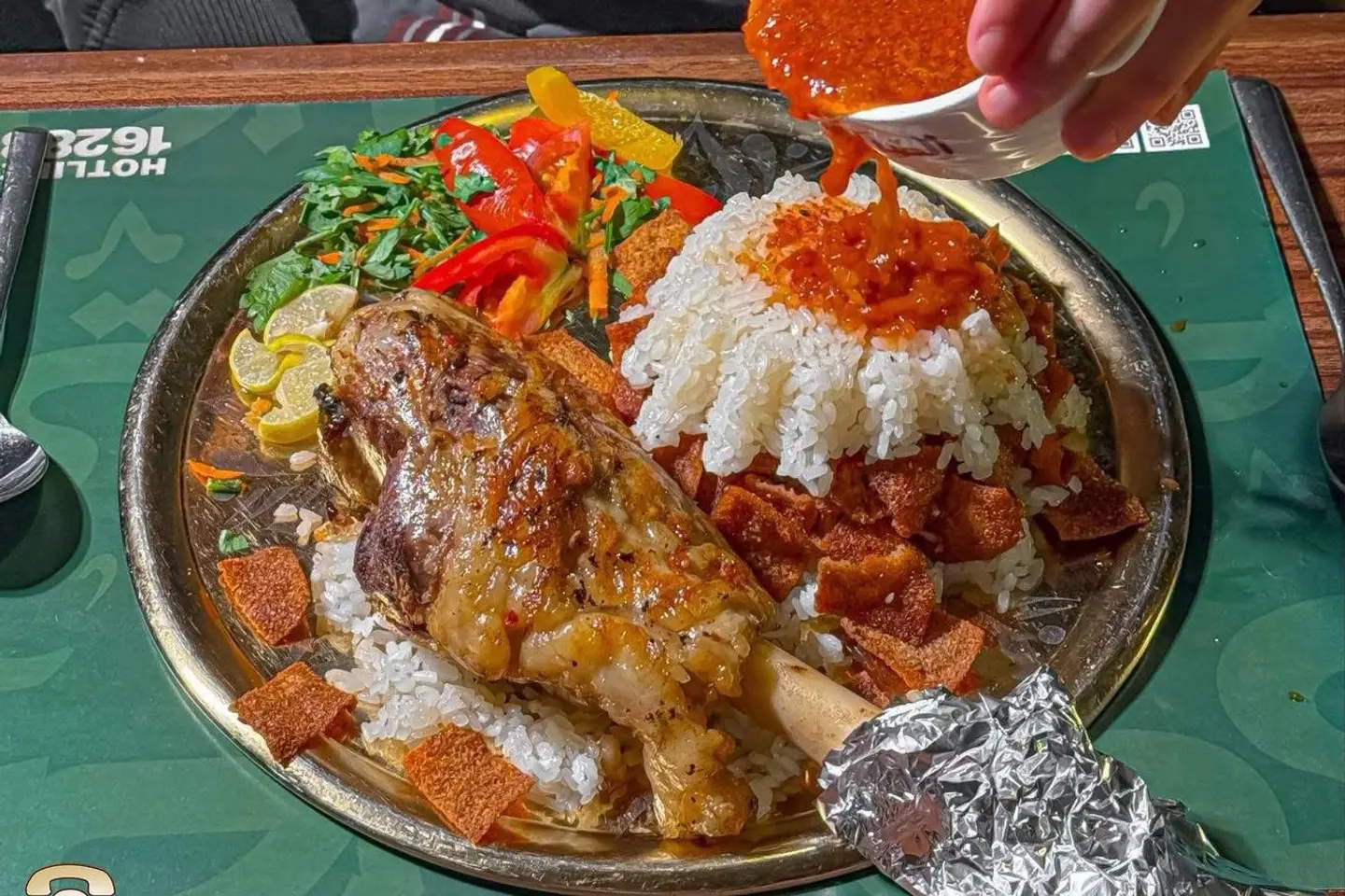 وجبة الموزة اللحم بالعضم بالفتة