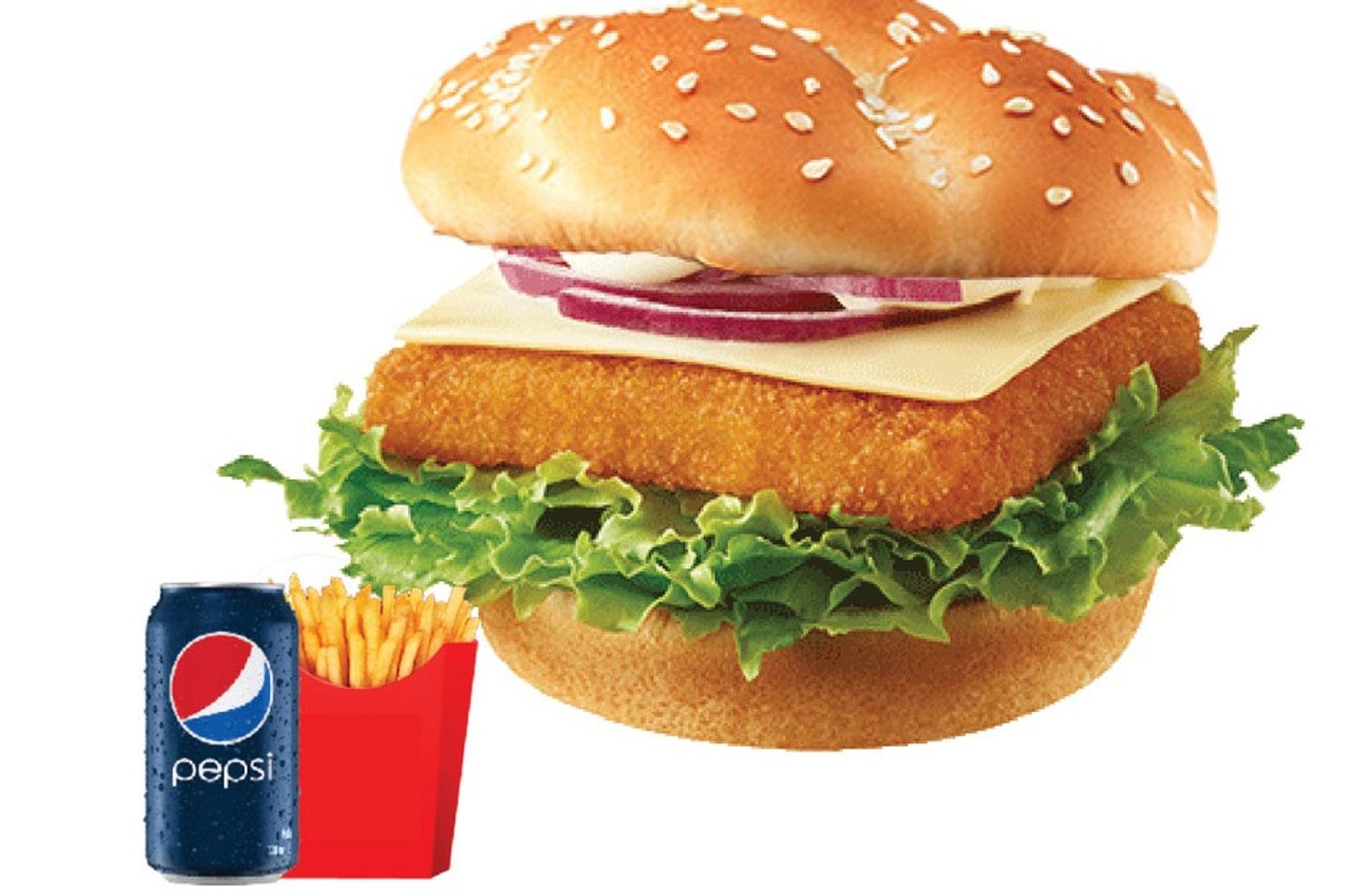 Saj Fish Burger Meal