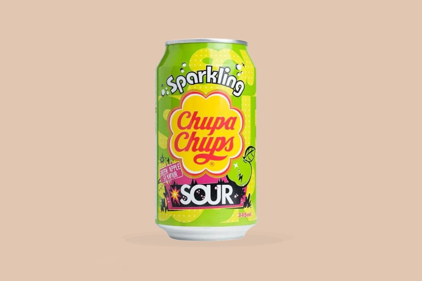 Green Apple Flavored Soft Drink