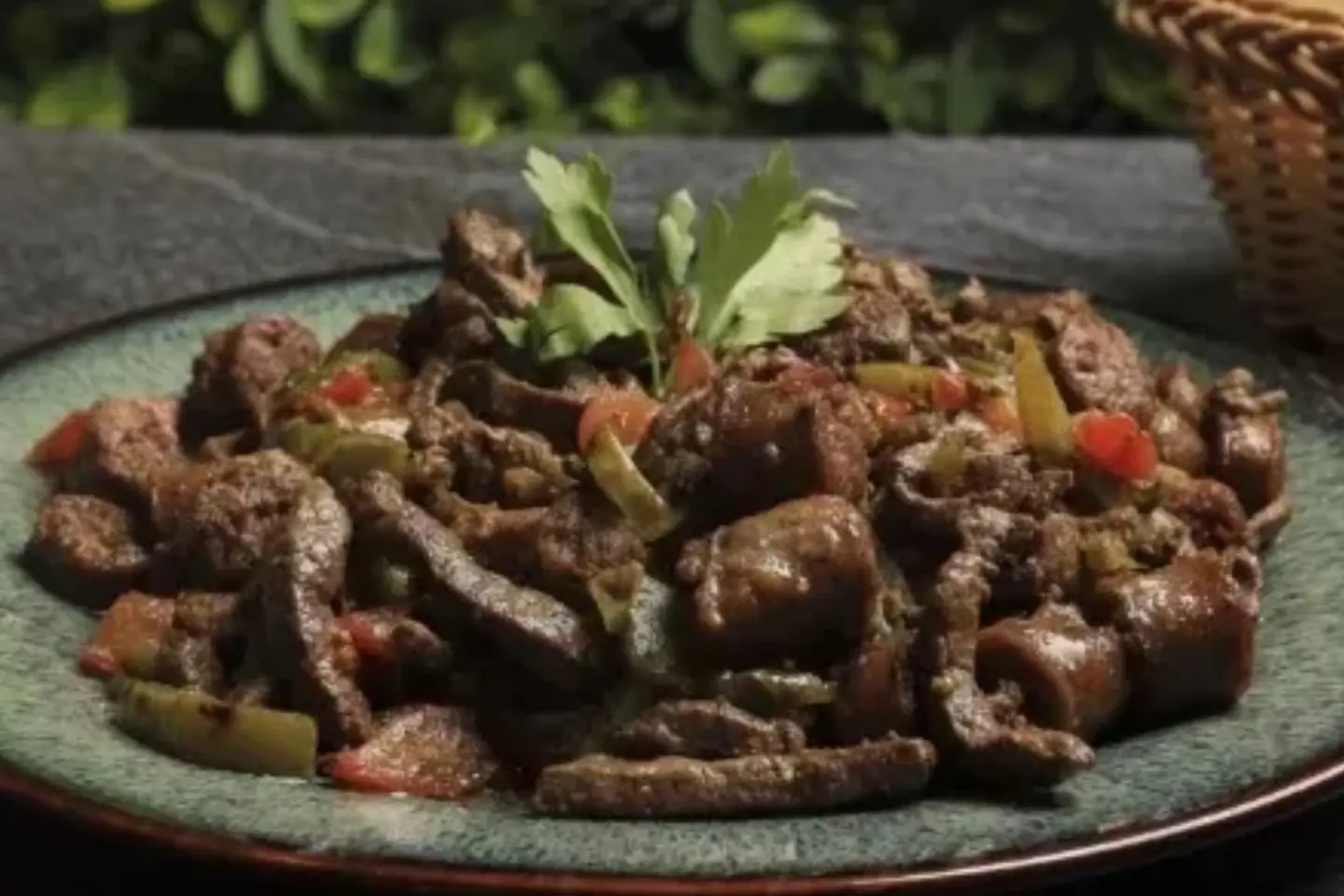 Mix Of Fresh Local Liver And Sausage