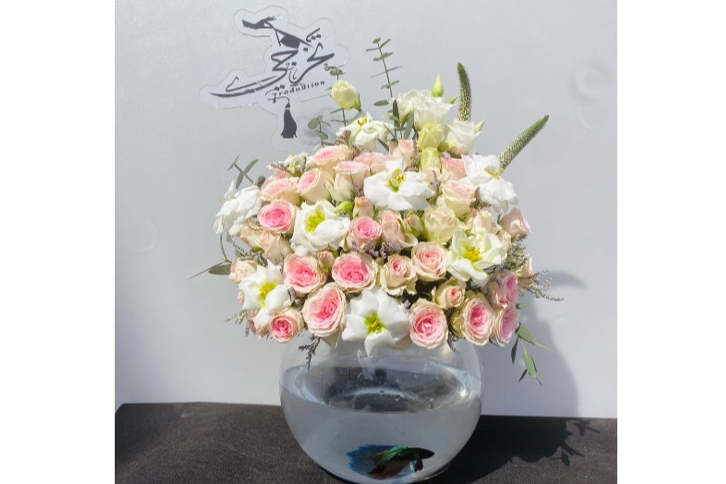مزهرية سمكة التخرج