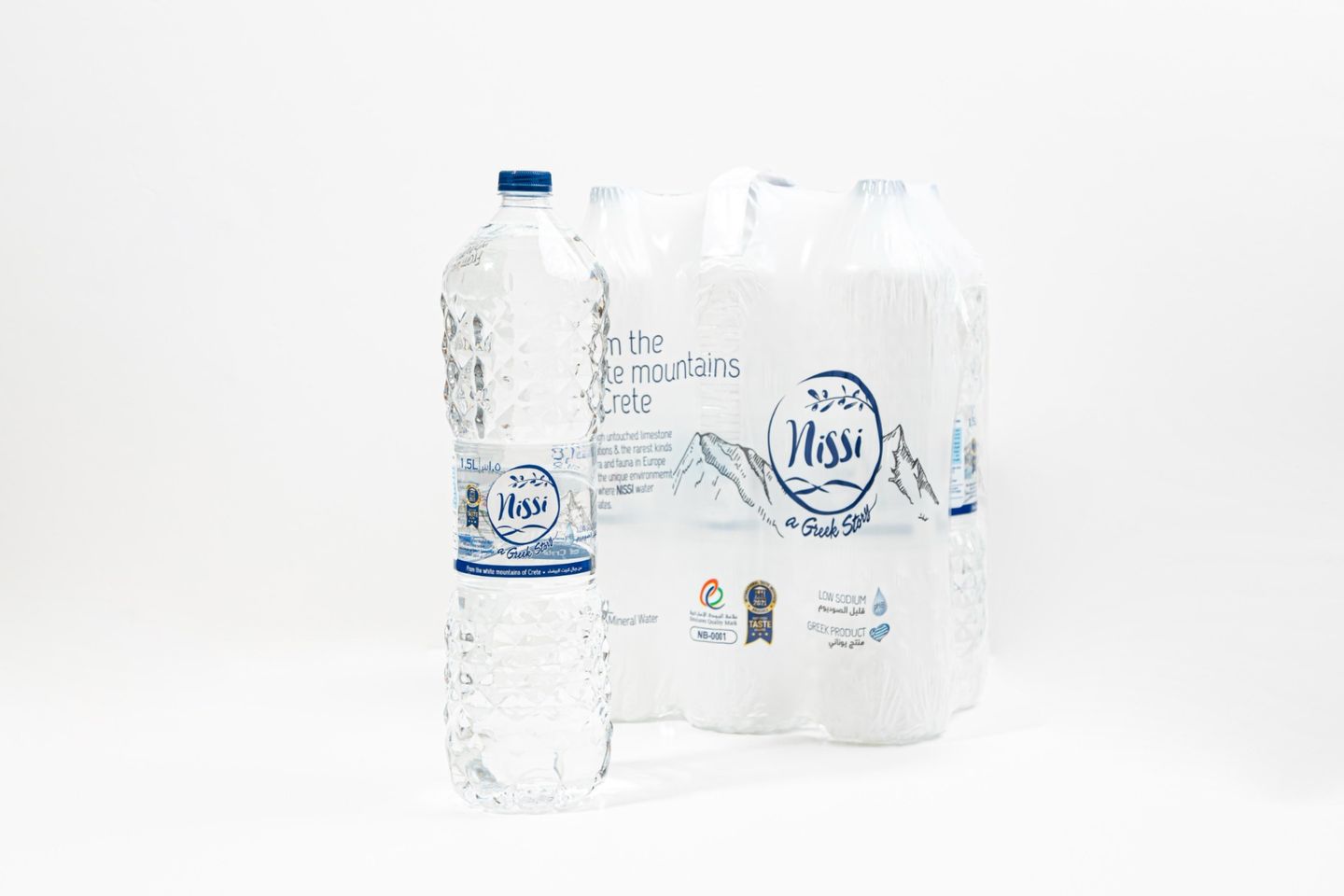 Nissi Greek Mountain Spring Water 1 5 L 6pc