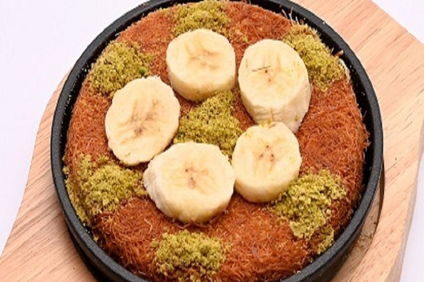 كنافة موز بالقشطة شلة
