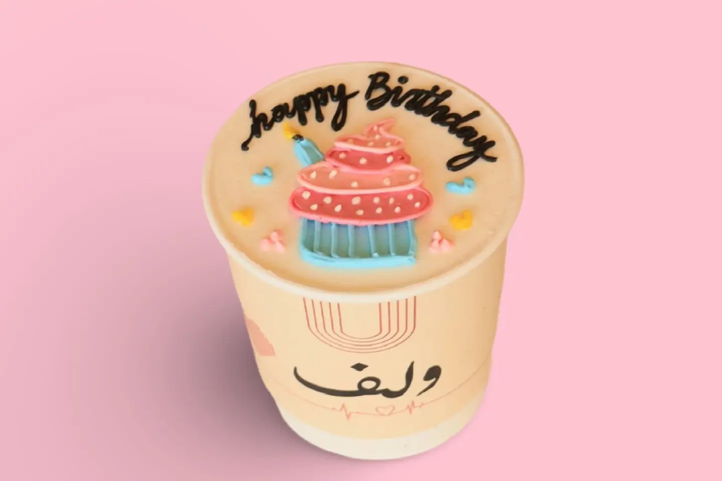 كوب كيك يوم ميلاد شكل ون
