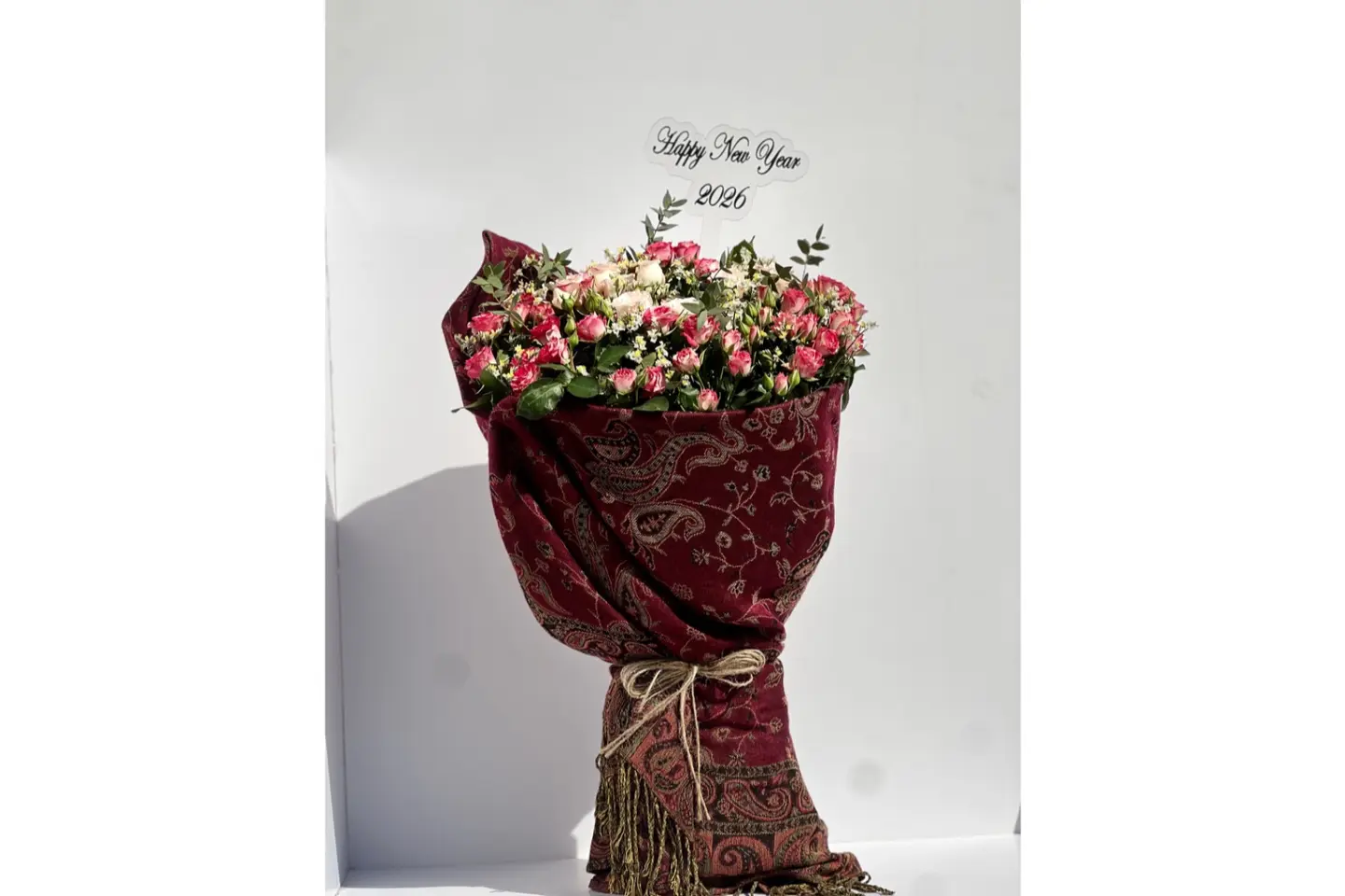 هدية رأس السنة - باقة شال كشميري