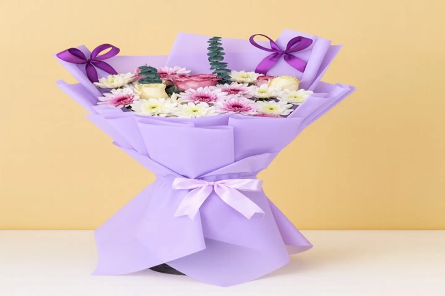 بوكيه اناقة البنفسجي