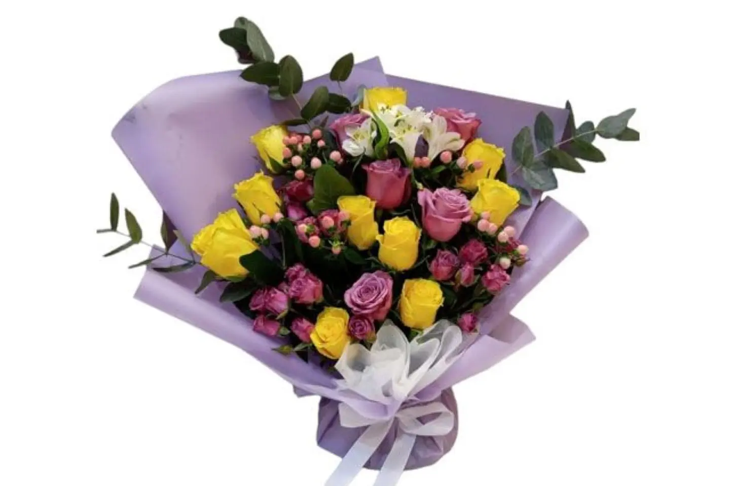 بباقه من الورود الطبيعيه