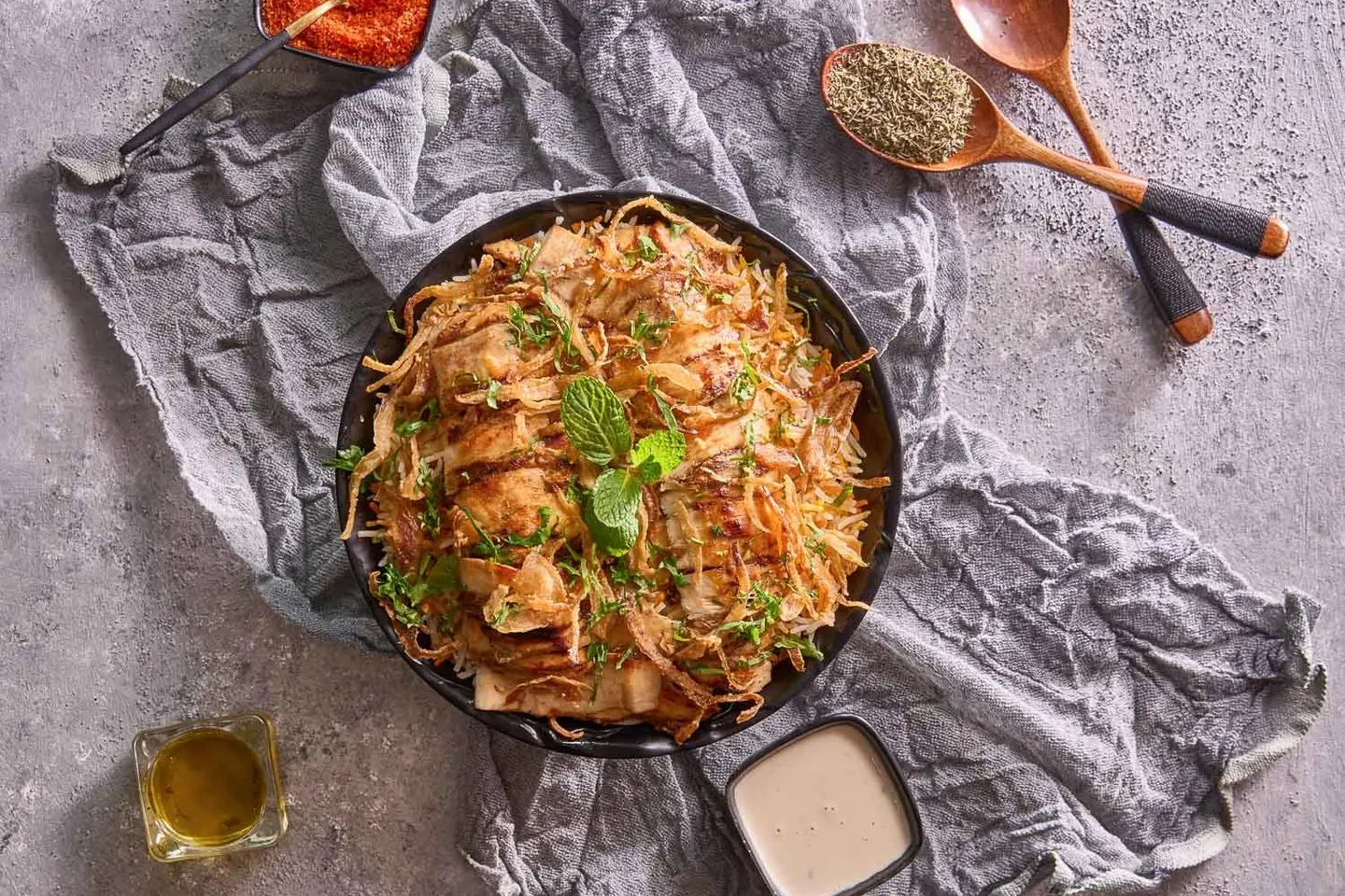 Chicken Shawarma With Rice