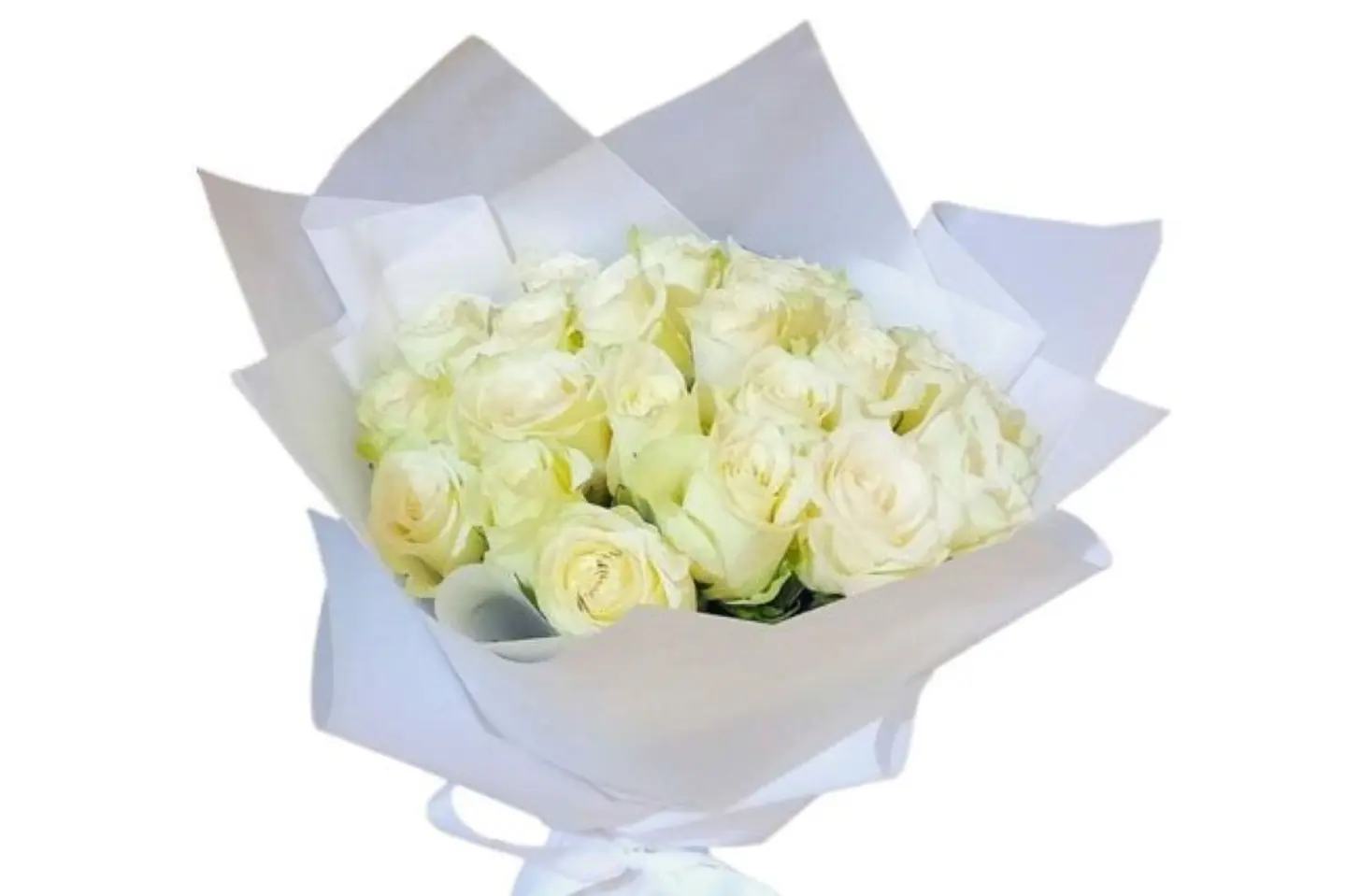 باقة جوري أبيض