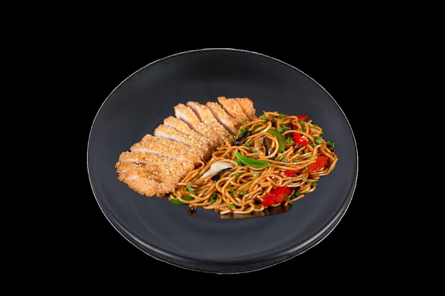 Katsu Chicken With Noodles