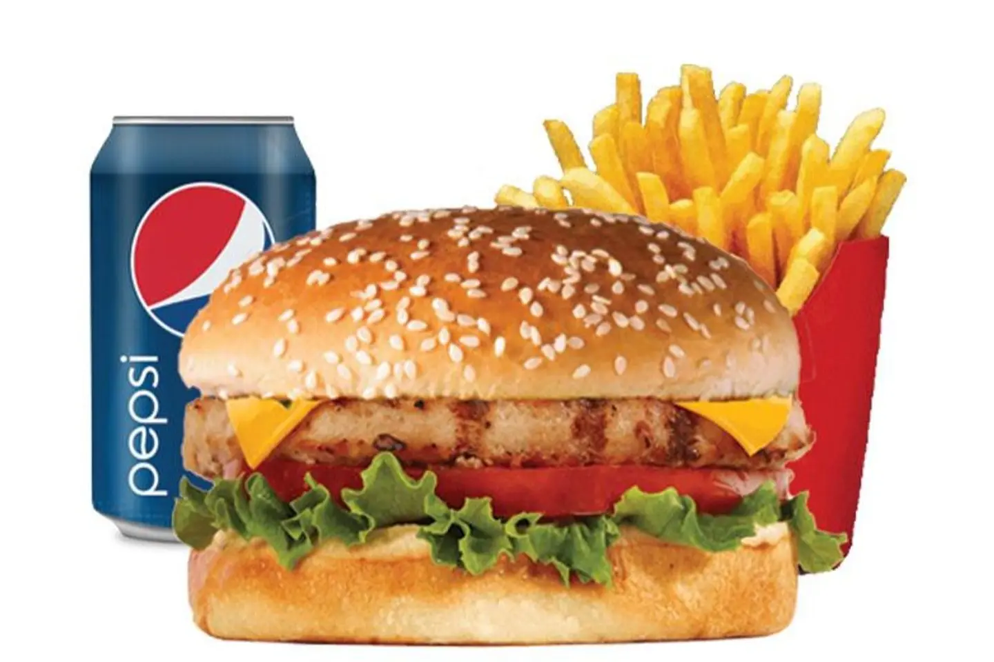 وجبة برجر دجاج