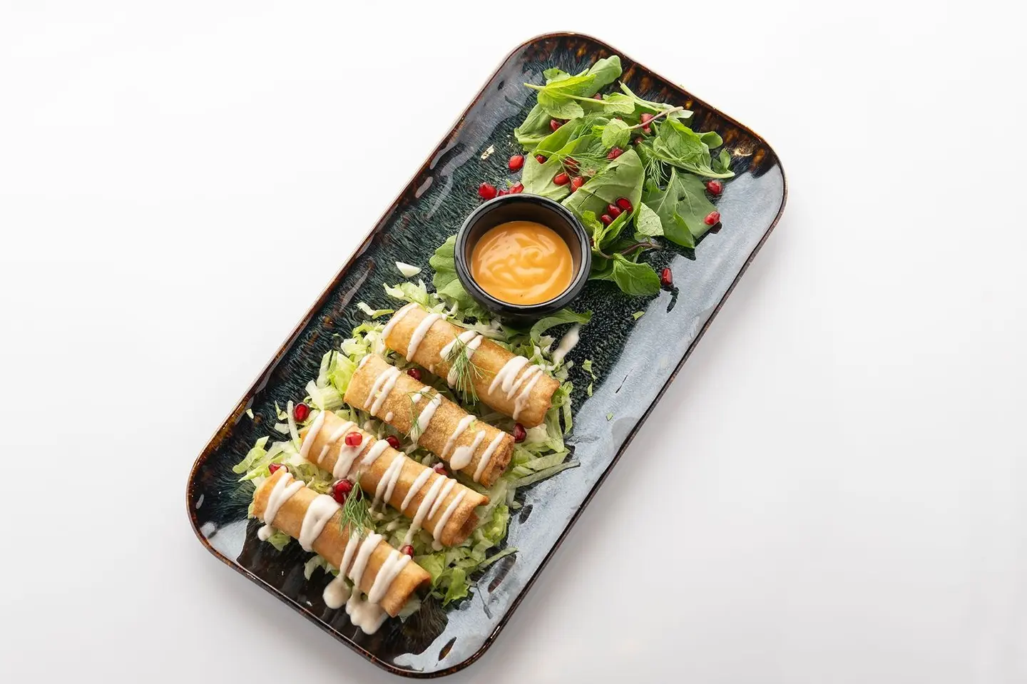 Vegetable And Chicken Spring Rolls