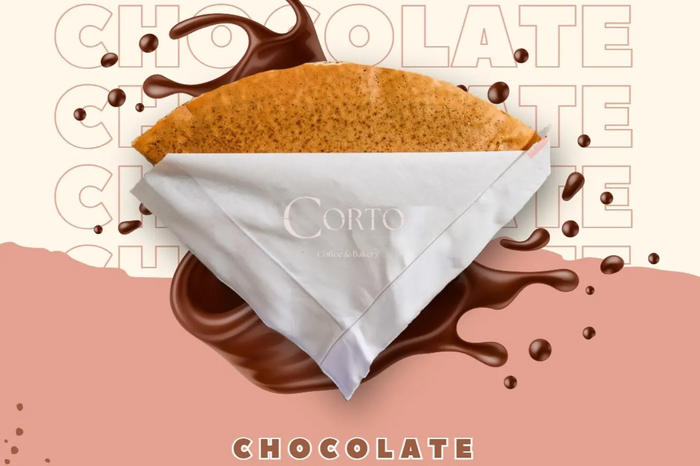فلات كريب مقرمش بصوص النوتيلا
