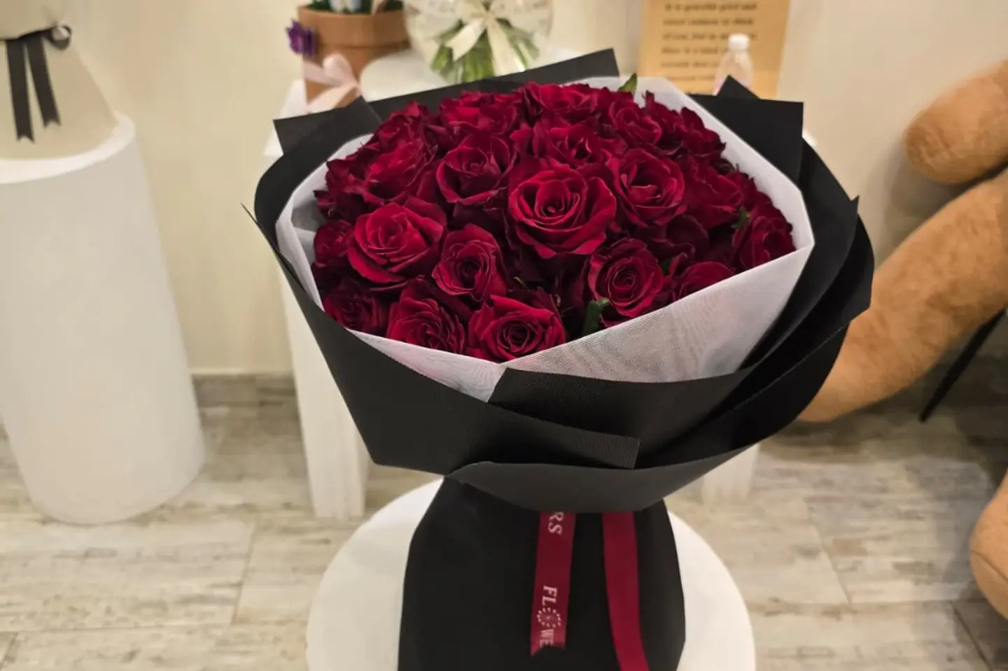 A Large Bouquet Of 50 Red Roses