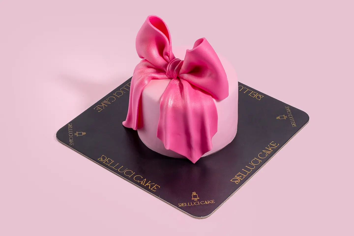 Pink Bow Cake