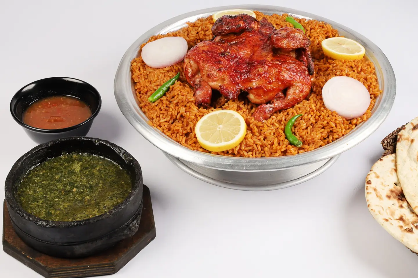 حبة شواية مع ملوخية