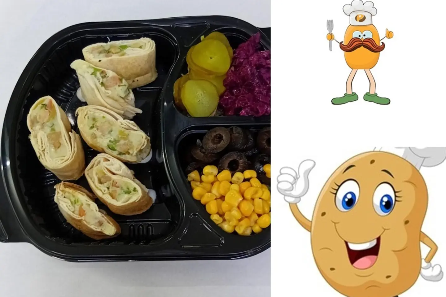 Potato Sandwich Meal