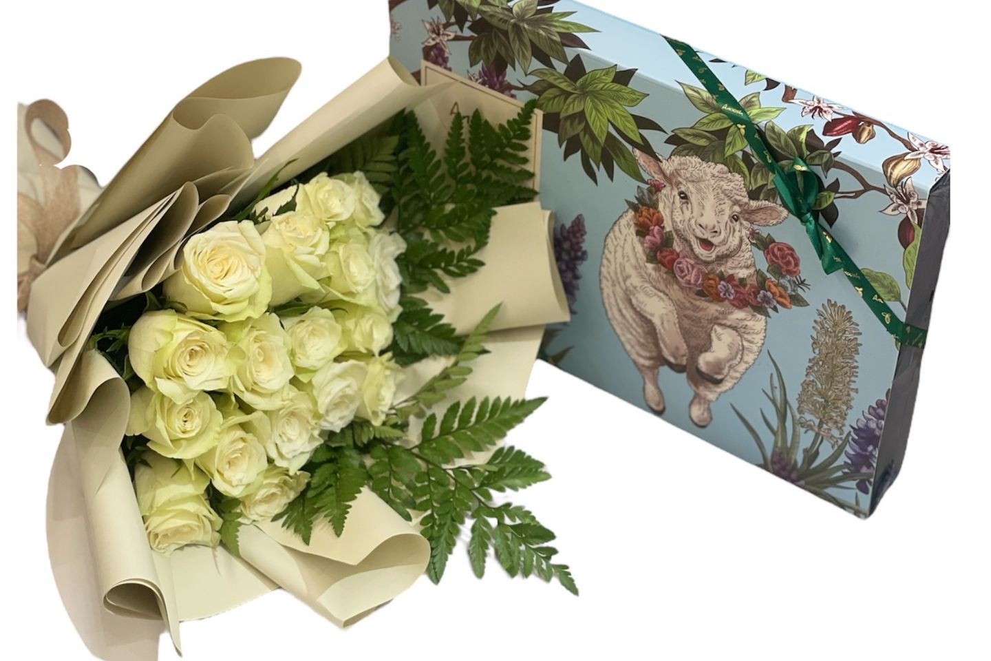 A Bouquet Of Roses With Anoush Chocolates For Eid Arrangement
