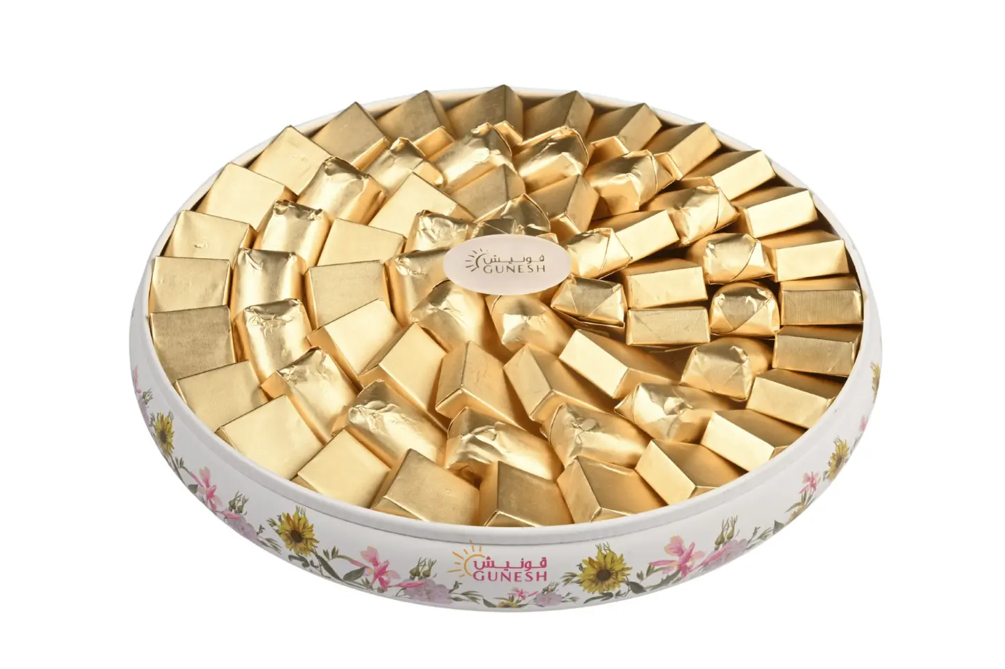 Golden Wafer Filling With White Hazelnut – White Plate