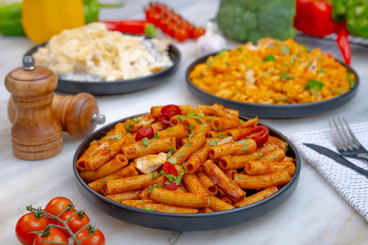 عرض العائلة ٣ باستا من اختيارك