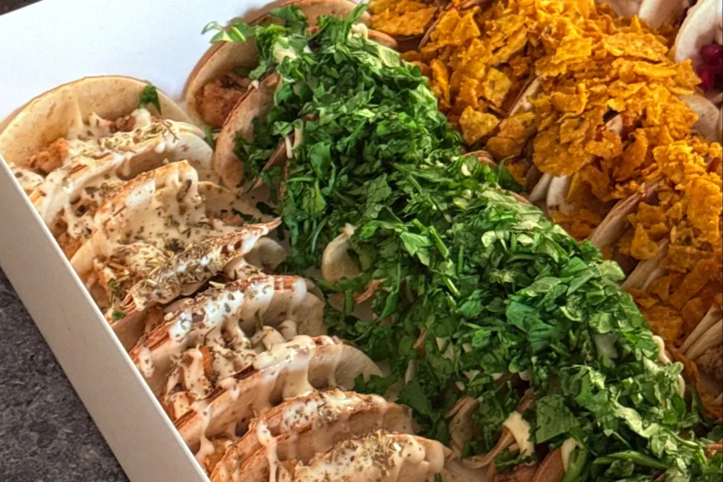 Large Mixed Chicken Taco