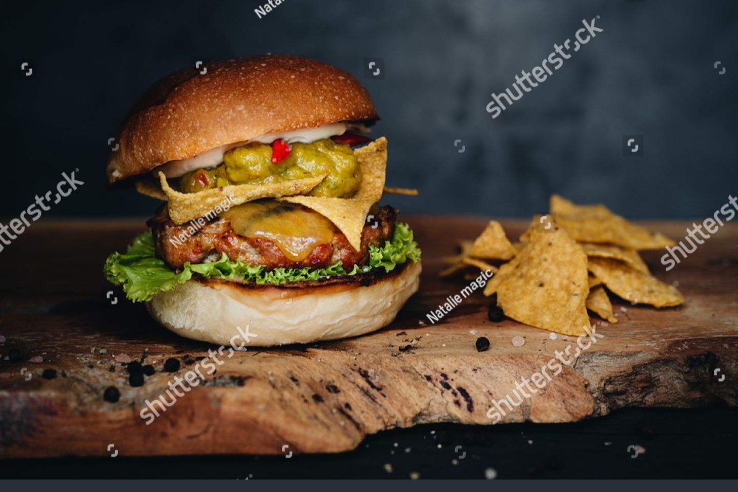 Nachos Chicken Burger