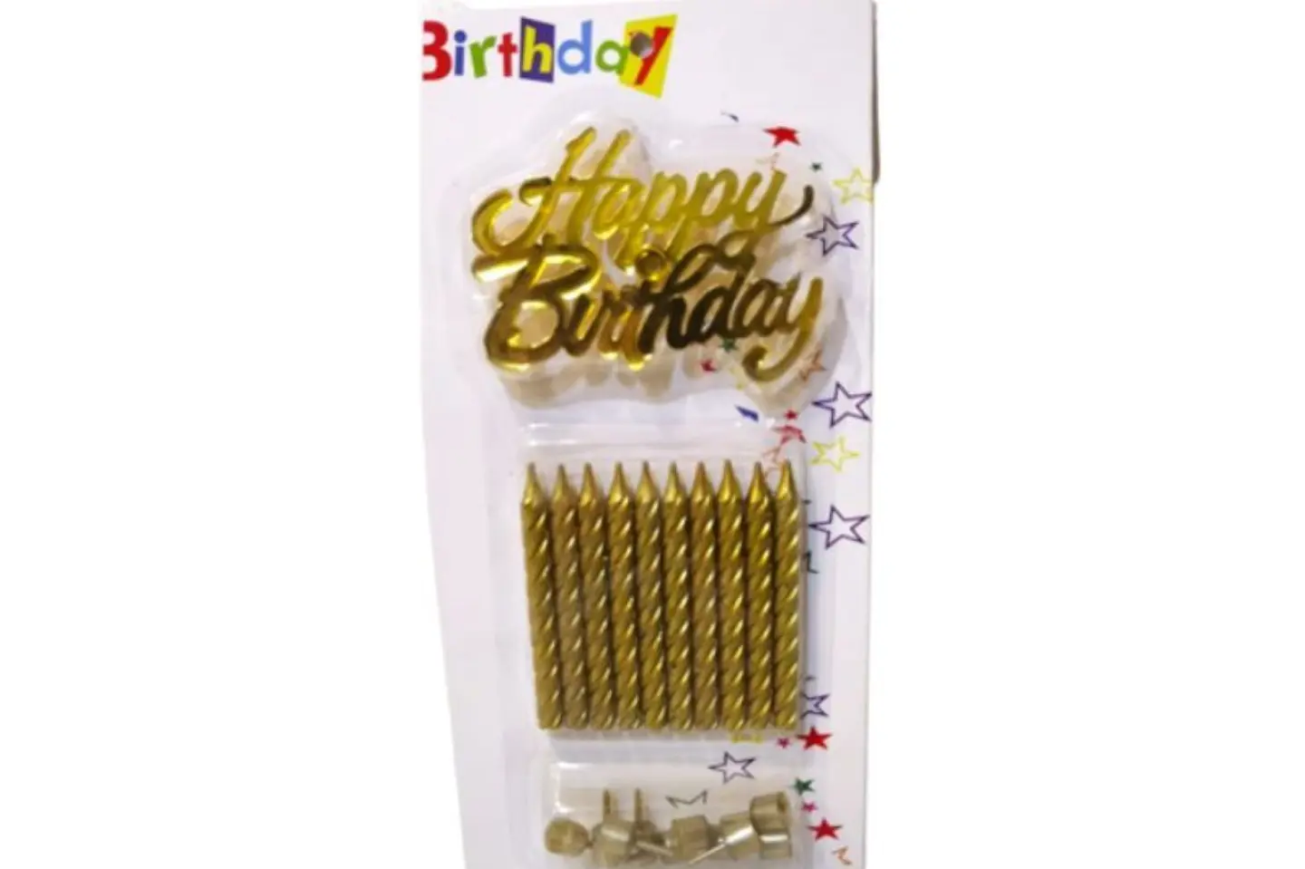 شموع ذهبي للحفلات