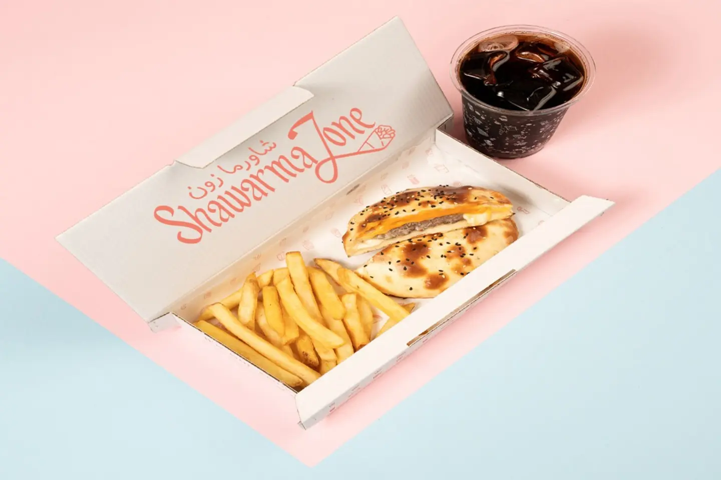 Beef Burger Pie Meal