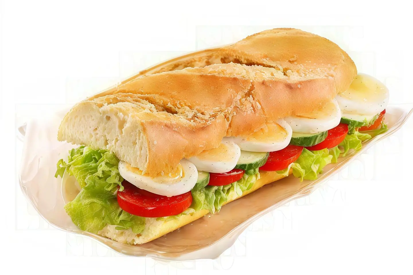 بيض مسلوق جبنه سندويش