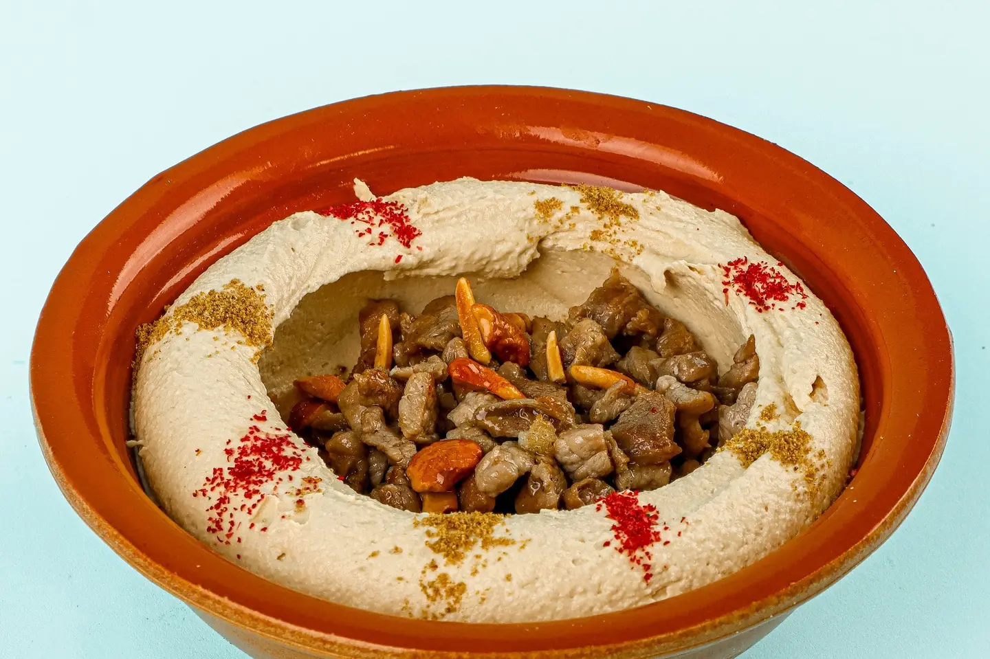 حمص بالكبدة
